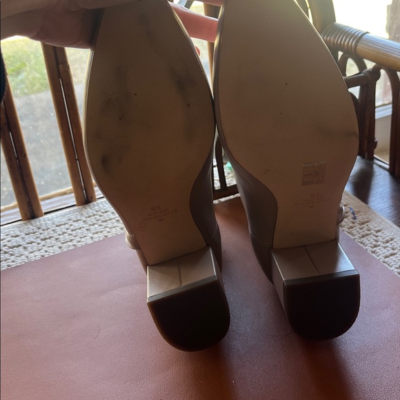 NEW Kate Spade Amelie Nude Leather Ankle Boots - Picture 6 of 7